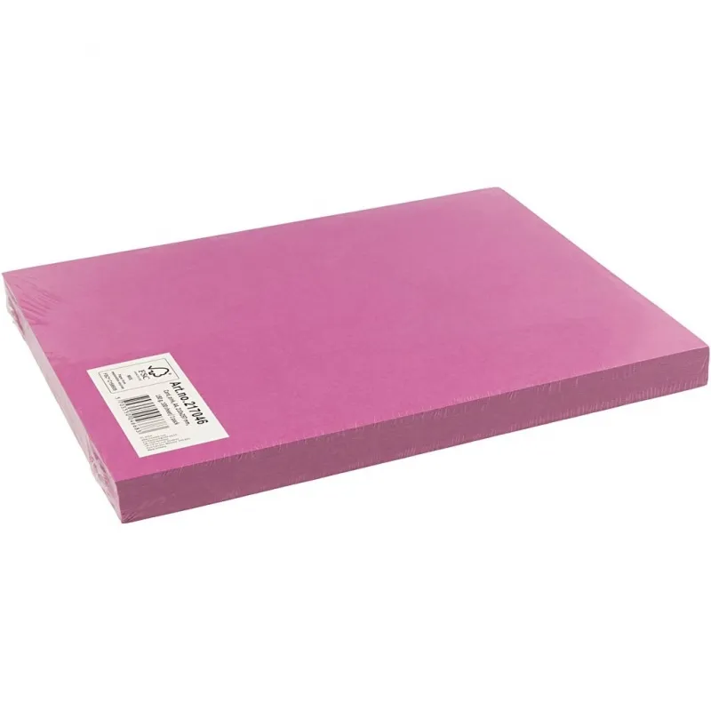 Bastelkarton, A4, Blatt 210x297 mm, 180 g, Pink, 100 Bl./ 1 Pck