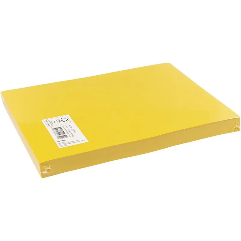 Bastelkarton, A4, Blatt 210x297 mm, 180 g, Sonnengelb, 100 Bl./ 1 Pck