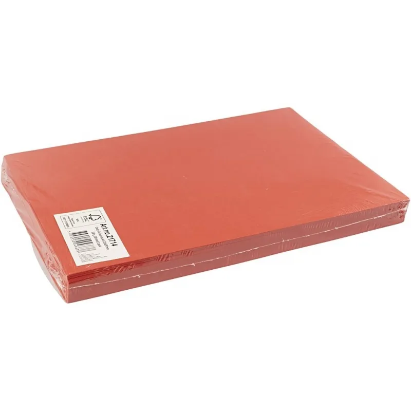 Bastelkarton, A4, Blatt 210x297 mm, 180 g, Rot, 100 Bl./ 1 Pck