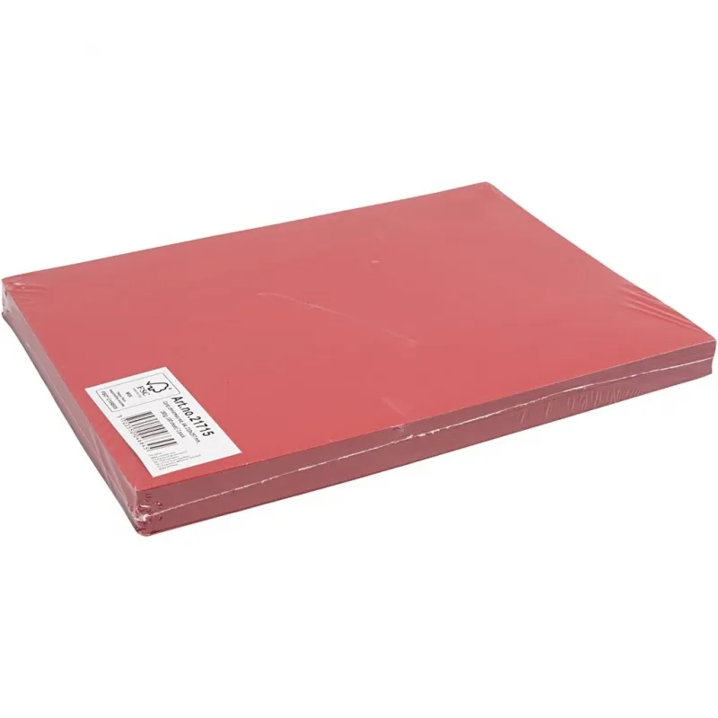 Bastelkarton, A4, Blatt 210x297 mm, 180 g, Weihnachtsrot, 100 Bl./ 1 Pck