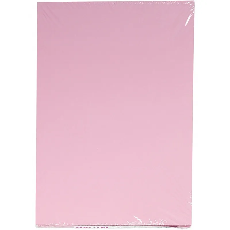 Bastelkarton, A4, Blatt 210x297 mm, 180 g, Hellpink, 100 Bl./ 1 Pck