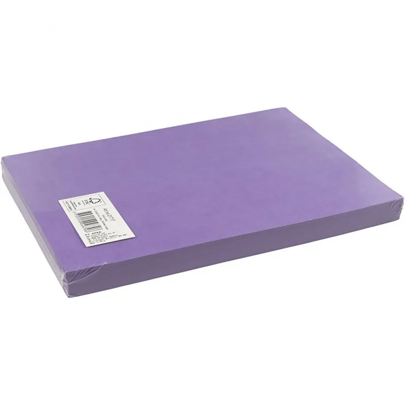 Bastelkarton, A4, Blatt 210x297 mm, 180 g, Flieder, 100 Bl./ 1 Pck