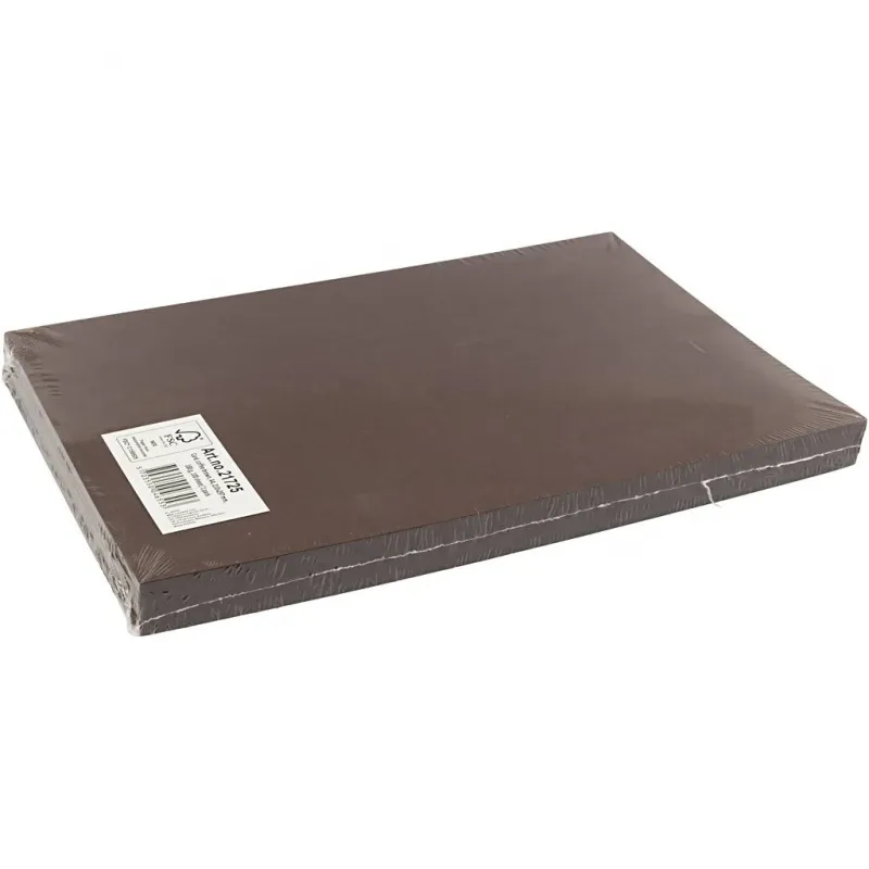 Bastelkarton, A4, Blatt 210x297 mm, 180 g, Dunkelbraun, 100 Bl./ 1 Pck