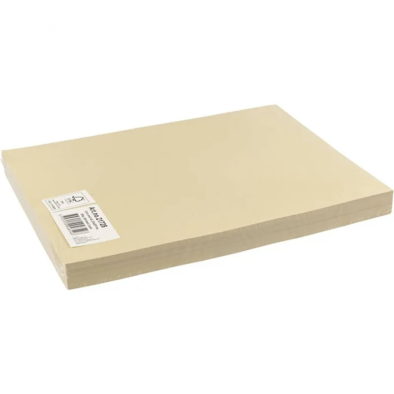 Bastelkarton, A4, Blatt 210x297 mm, 180 g, Beige, 100 Bl./ 1 Pck