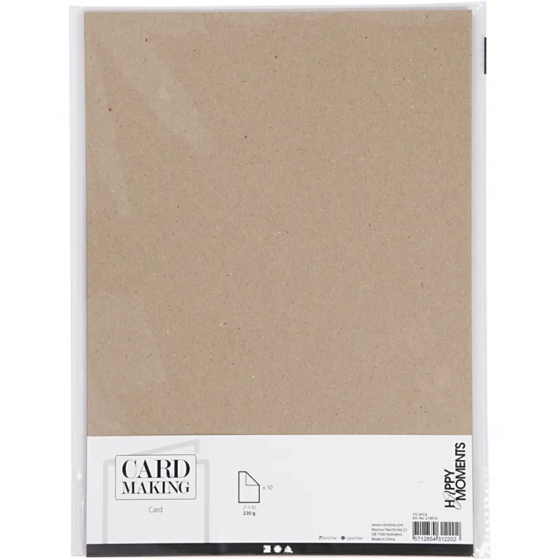 Karton, A4, Blatt 210x297 mm, 220 g, 10 Bl./ 1 Pck
