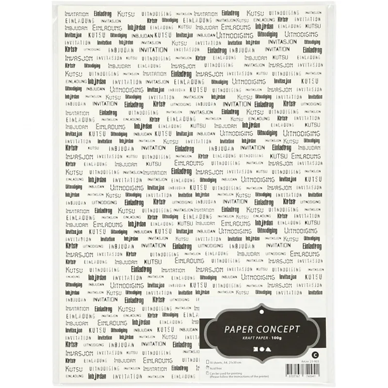Kraftpapier, A4, Blatt 210x297 mm, 100 g, 10 Bl./ 1 Pck