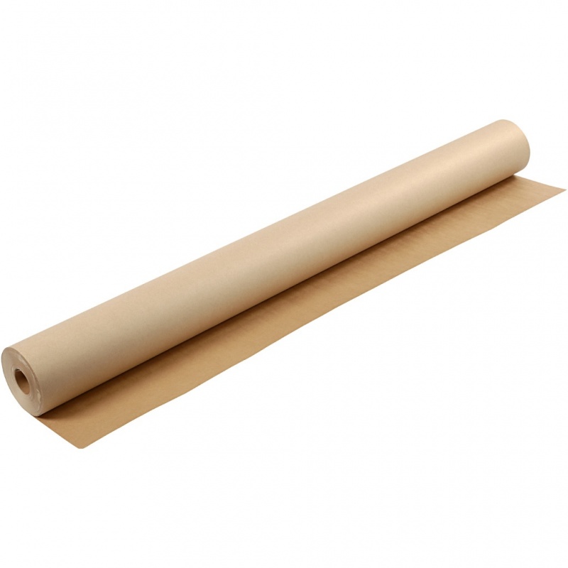 Kraft-Papier, B: 150 cm, 200 g, Braun, 50 m/ 1 Rolle