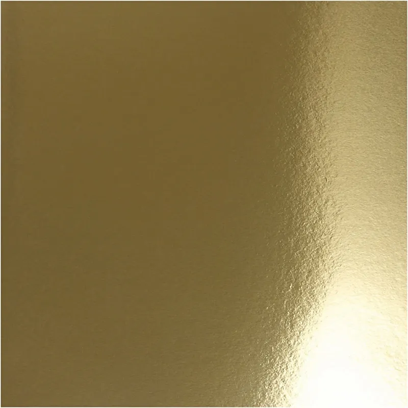 Metallic-Folienkarton, A4, Blatt 210x297 mm, 280 g, Gold, 10 Bl./ 1 Pck