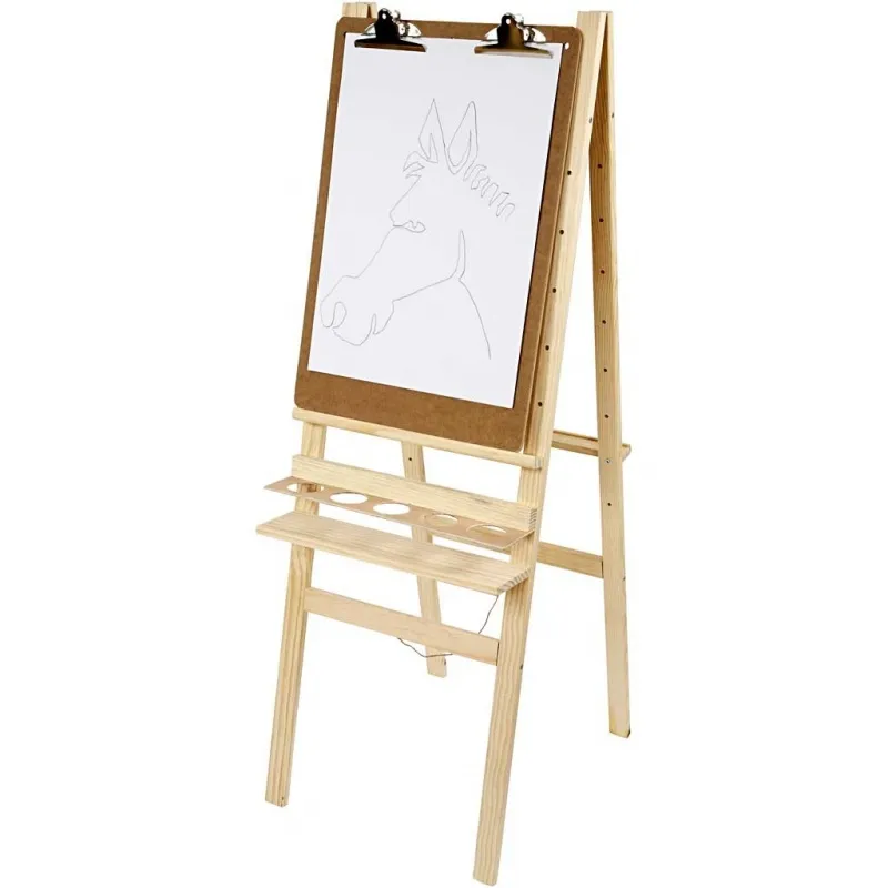 Doppelseitige Staffelei , H 134 cm, B 58 cm, 1 Stk
