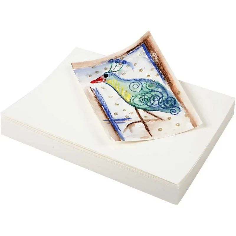 Aquarellpapier, A5, Blatt 148x210 mm, 200 g, Weiß, 100 Bl./ 1 Pck