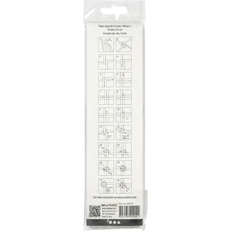Papierstreifen für Sterne, L 45 cm, D 4,5 cm, B 10 mm, Silber, 100 Streifen/ 1 Pck