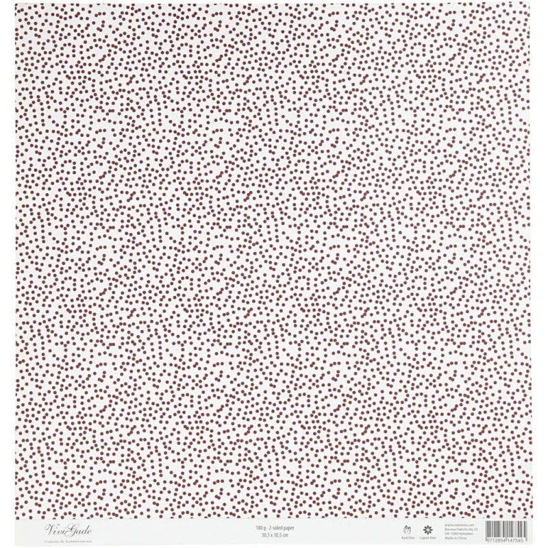 Design-Papier, Eiskristalle / Punkte, Blatt 30,5x30,5 cm, 180 g, 5 Bl./ 1 Pck
