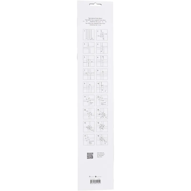 Papierstreifen für Fröbelsterne, L 44+78 cm, D 6,5+11,5 cm, B 15+25 mm, Glitter,Lack, Rot, 40 Streifen/ 1 Pck