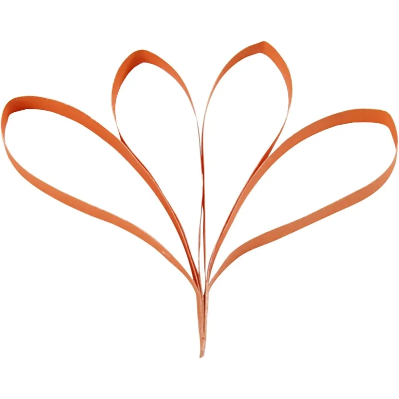 Quilling-Streifen, L 78 cm, B 5 mm, 120 g, Orange, Pink, Rot, Gelb, 100 Stk/ 1 Pck