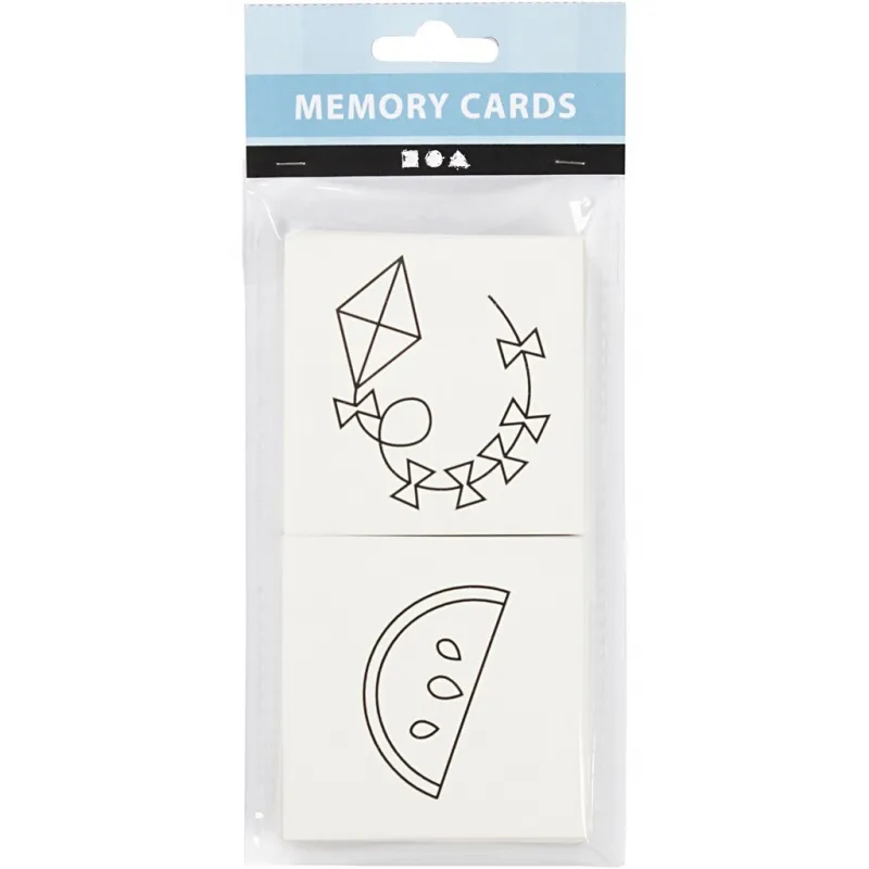 Memo Spiel, Größe 7x7 cm, 400 g, Weiß, 1 Set