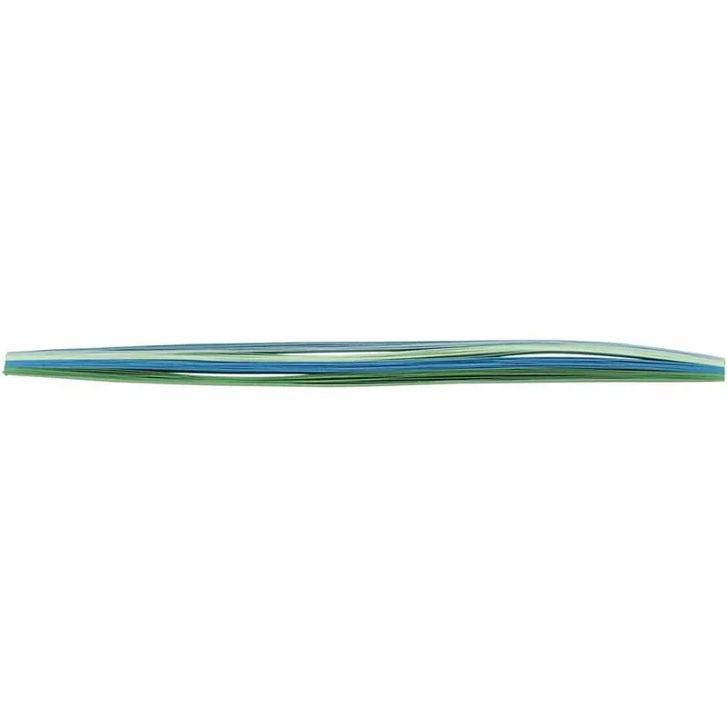 Quilling-Streifen, L 78 cm, B 5 mm, 120 g, Blau, Grün, Lindgrün, Türkis, 100 Stk/ 1 Pck