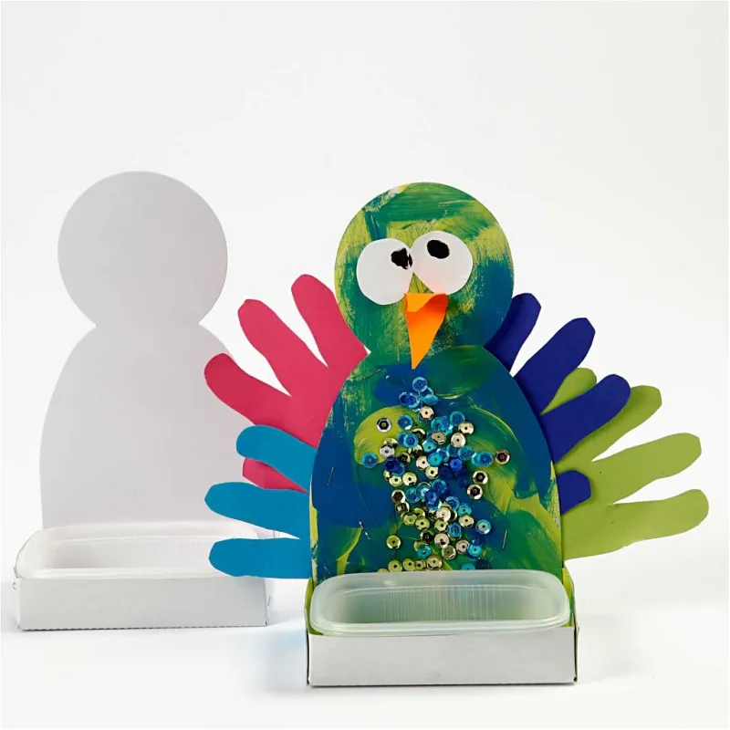 Kressehaus - Set, Körper, H 20 cm, Weiß, 6 Set/ 1 Pck