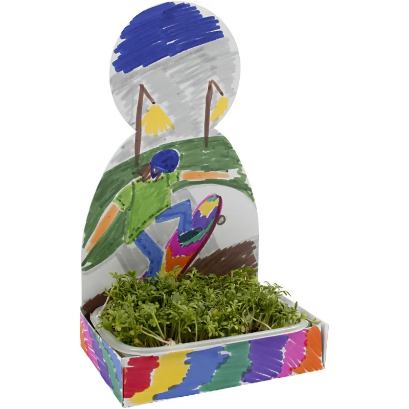 Kressehaus - Set, Körper, H 20 cm, Weiß, 6 Set/ 1 Pck