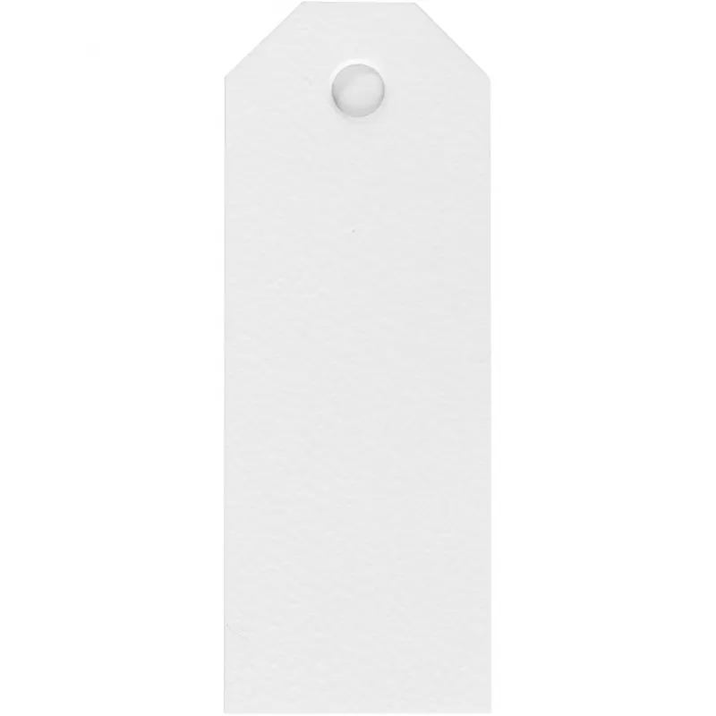 Manila-Anhänger, Größe 3x8 cm, 220 g, Weiß, 20 Stk/ 1 Pck