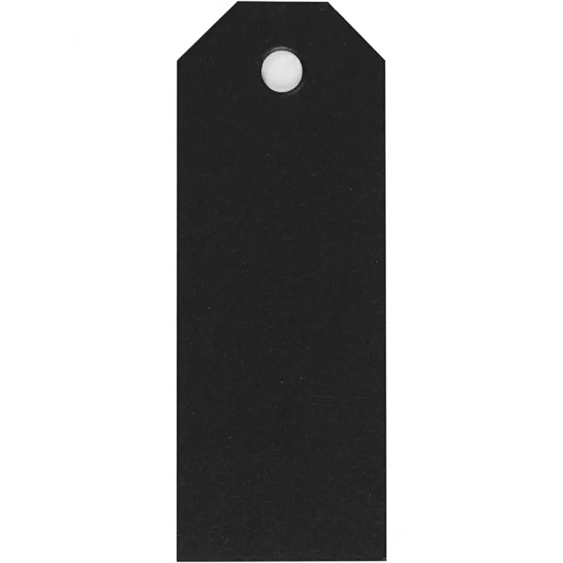 Manila-Anhänger, Größe 3x8 cm, 220 g, Schwarz, 20 Stk/ 1 Pck
