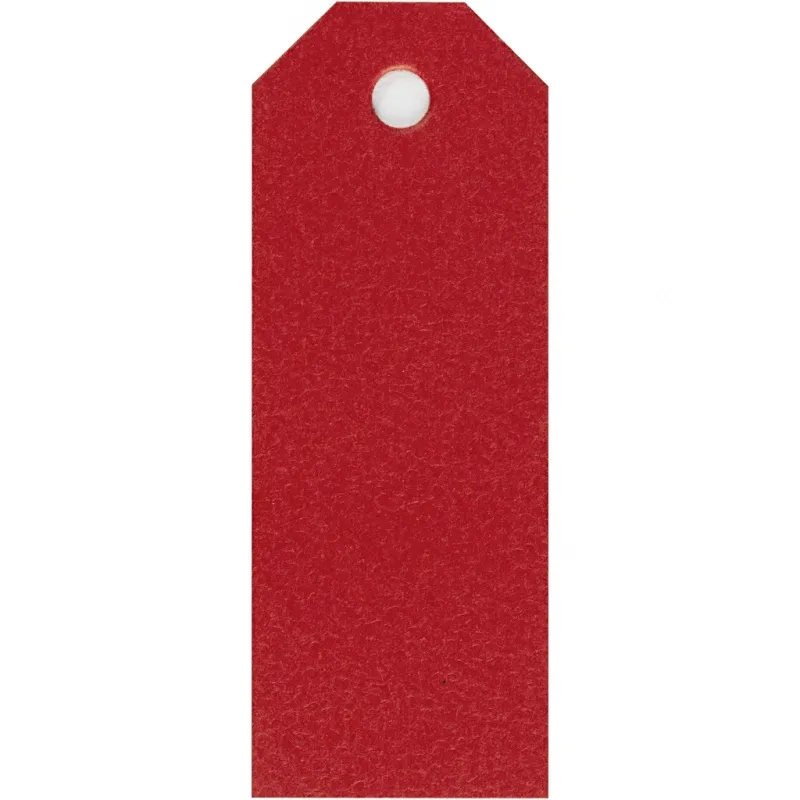Manila-Anhänger, Größe 3x8 cm, 220 g, Rot, 20 Stk/ 1 Pck