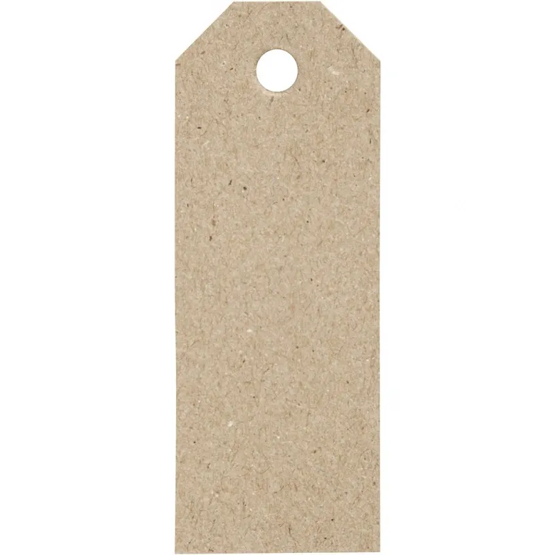 Manila-Anhänger, Größe 3x8 cm, 220 g, Natur, 20 Stk/ 1 Pck