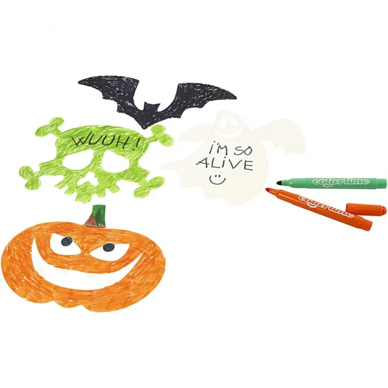 Halloween-Stanzformen, Größe 25x17 cm, 230 g, Weiß, 16 Stk/ 1 Pck