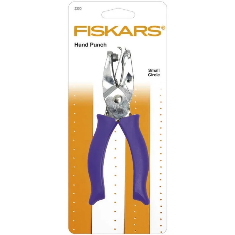 Fiskars Hand-Motivstanzer, Kleiner Kreis, Lochgröße 1,5 mm, 1 Stk