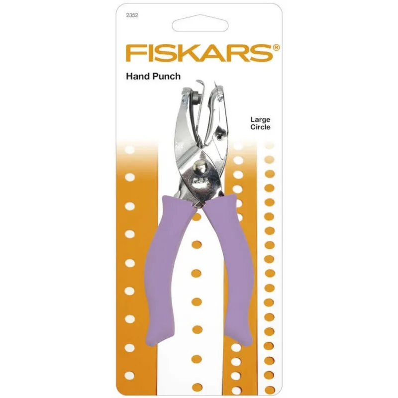 Fiskars Hand-Motivstanzer, Großer Kreis , Lochgröße 6 mm, 1 Stk