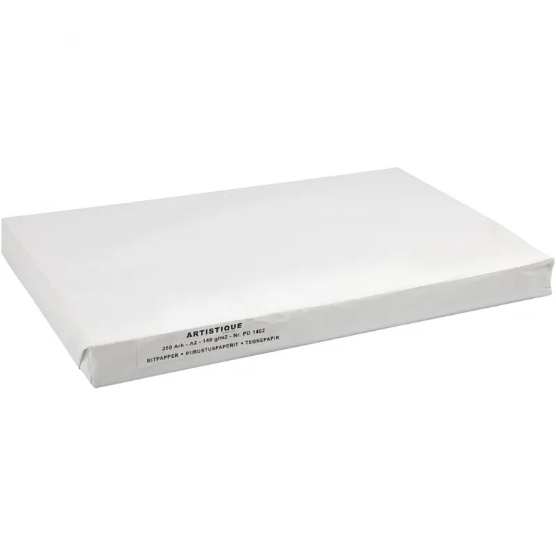 Zeichenpapier, A2, Blatt 420x594 mm, 190 g, Weiß, 250 Bl./ 1 Pck