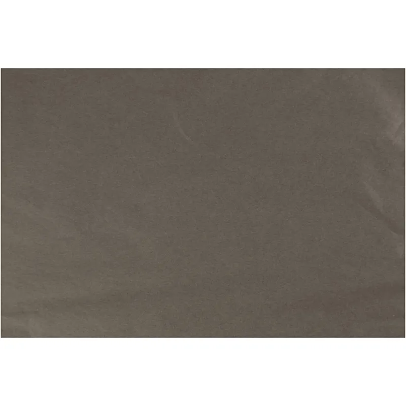 Seidenpapier, Blatt 50x70 cm, 17 g, Dunkelgrau, 25 Bl./ 1 Pck