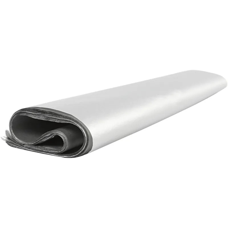 Seidenpapier, Blatt 50x70 cm, 14 g, Silber, 25 Bl./ 1 Pck