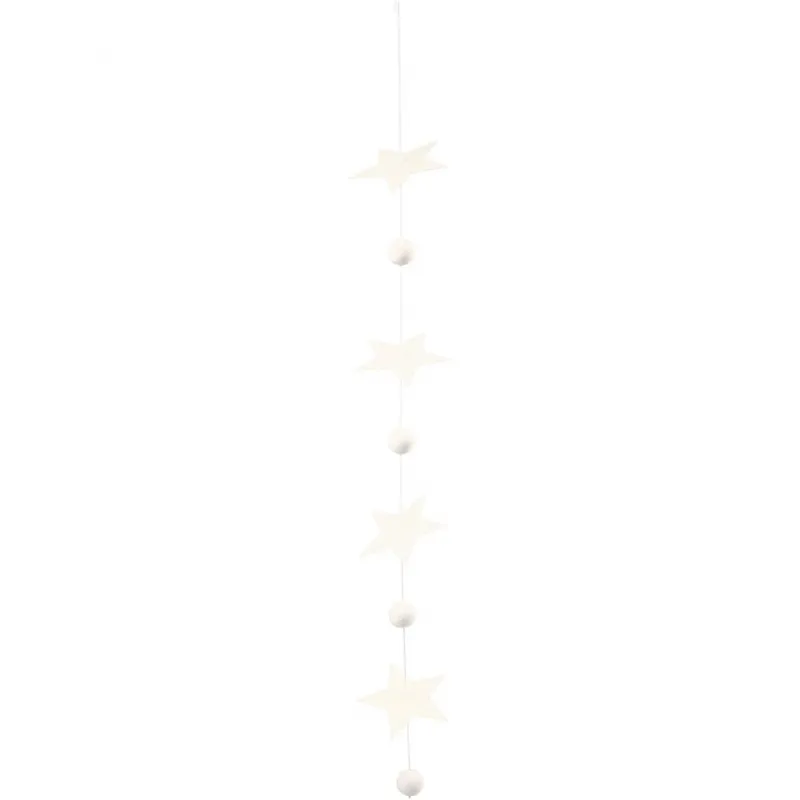 Sterne, Größe 7,3+10 cm, 240 g, Weiß, 40 Stk/ 1 Pck