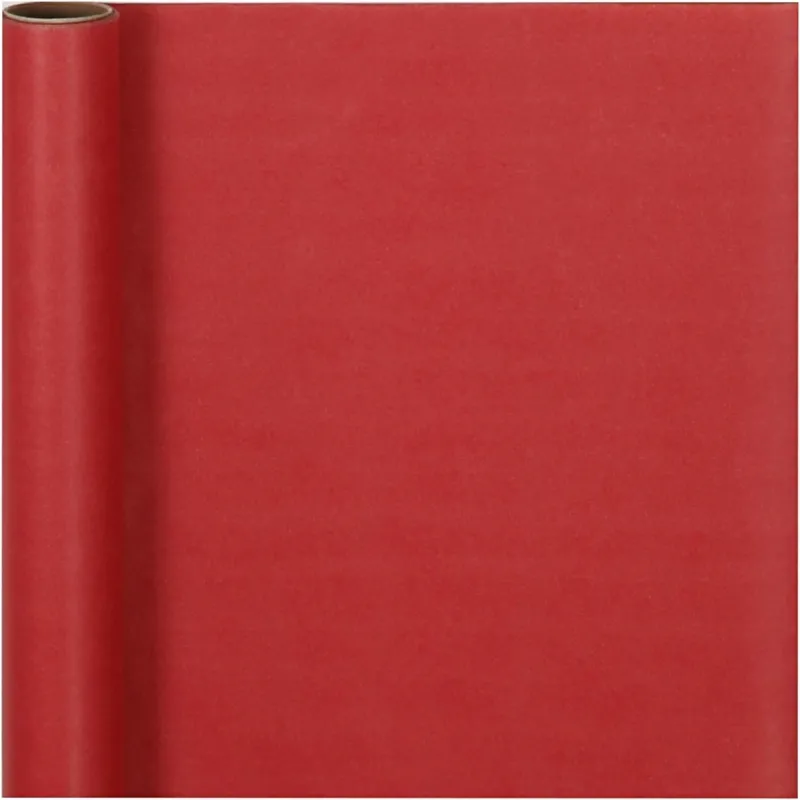 Geschenkpapier , B 50 cm, 60 g, Rot, 5 m/ 1 Rolle