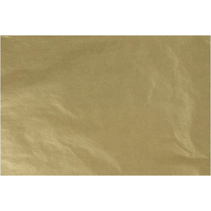 Seidenpapier, Blatt 50x70 cm, 17 g, Gold, 25 Bl./ 1 Pck