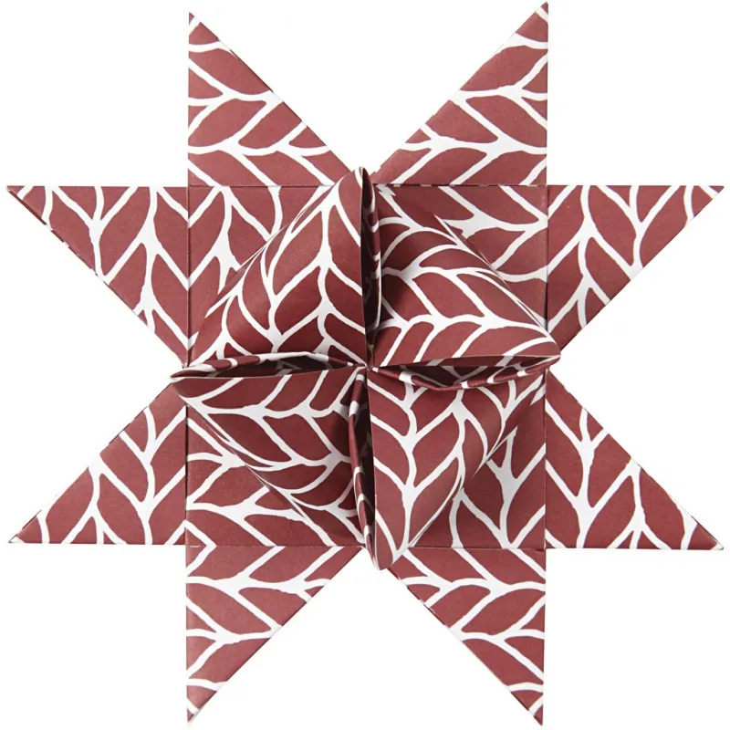 Papierstreifen für Fröbelsterne, L 44+78 cm, D 6,5+11,5 cm, B 15+25 mm, Rot, Weiß, 60 Streifen/ 1 Pck