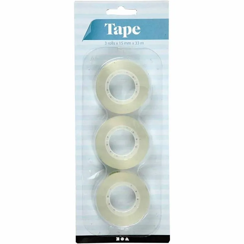 Klebeband, B 15 mm, 99 m, 3x33 m/ 1 Pck