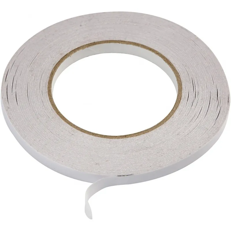 Doppelseitiges Klebeband, B 9 mm, 6x50 m/ 1 Pck