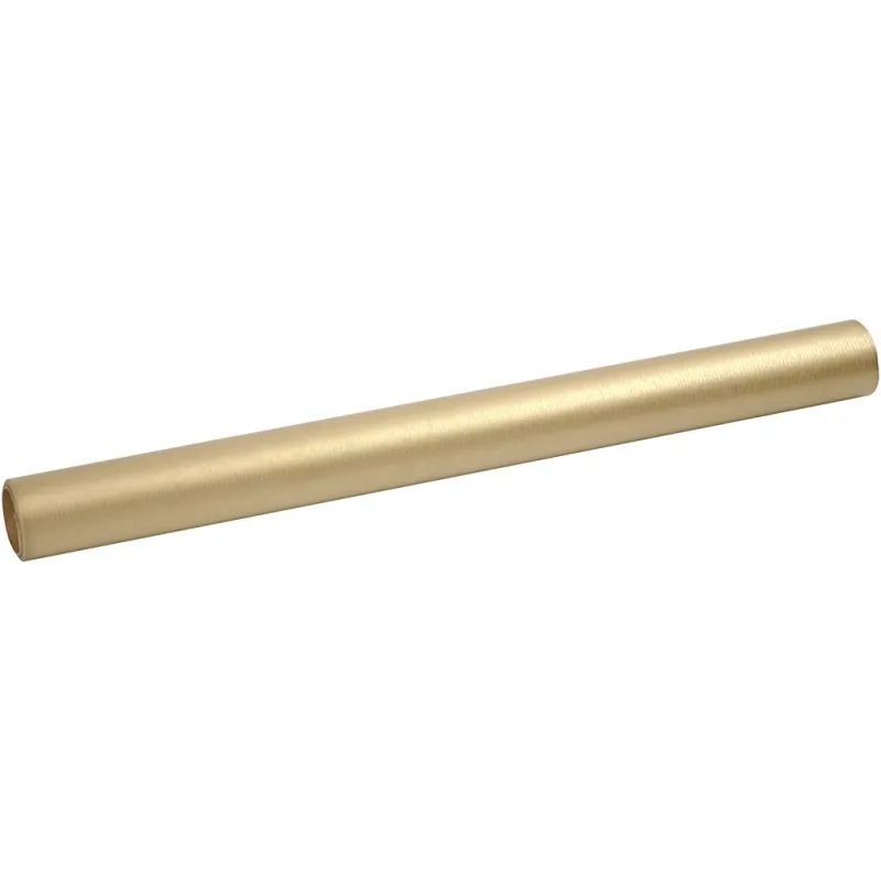 Geschenkpapier , B 50 cm, 60 g, Gold, 5 m/ 1 Rolle