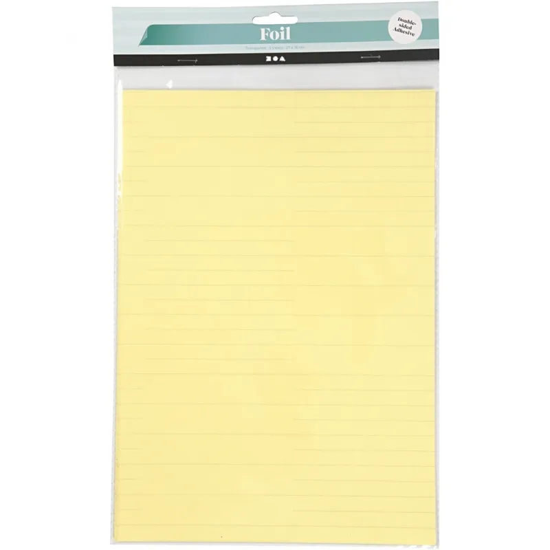 Doppelseitige Klebefolie , Blatt 210x297 mm, 5 Bl./ 1 Pck