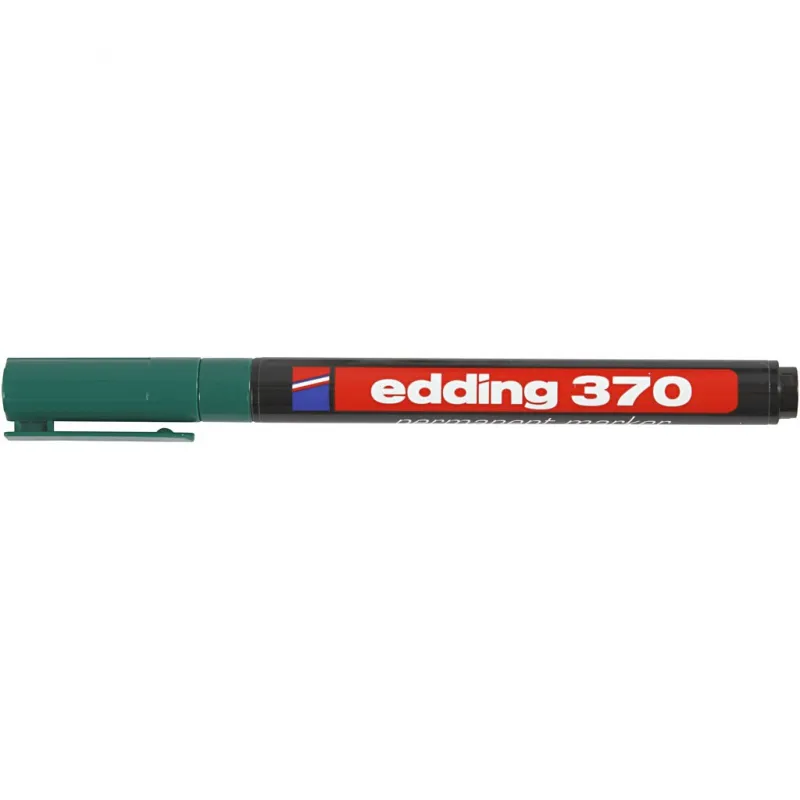 Edding 370 Marker, Strichstärke 1 mm, Grün, 1 Stk