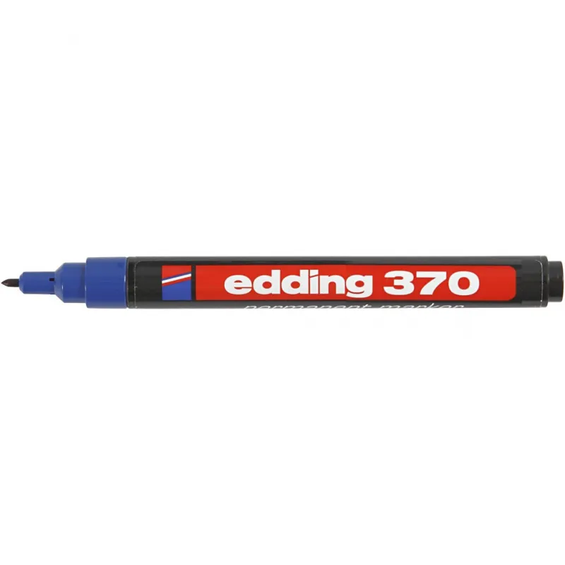 Edding 370 Marker, Strichstärke 1 mm, Blau, 1 Stk