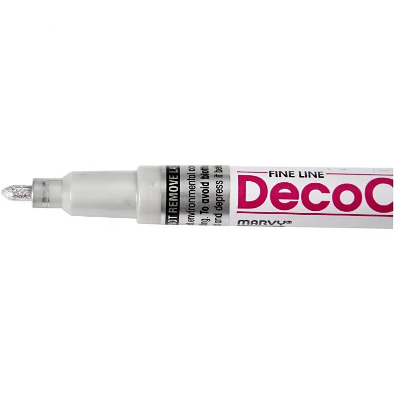 Permanent-Marker, Strichstärke 1,2 mm, Silber, 1 Stk