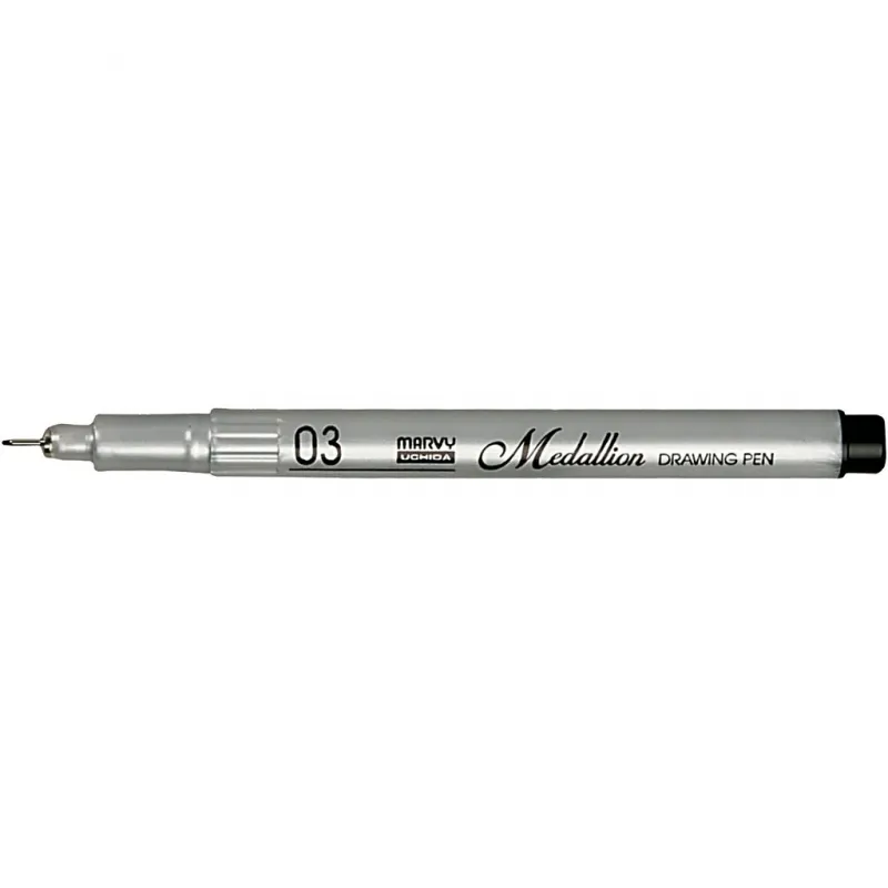 Tusche-Zeichenstift, Strichstärke 0,3 mm, Schwarz, 1 Stk