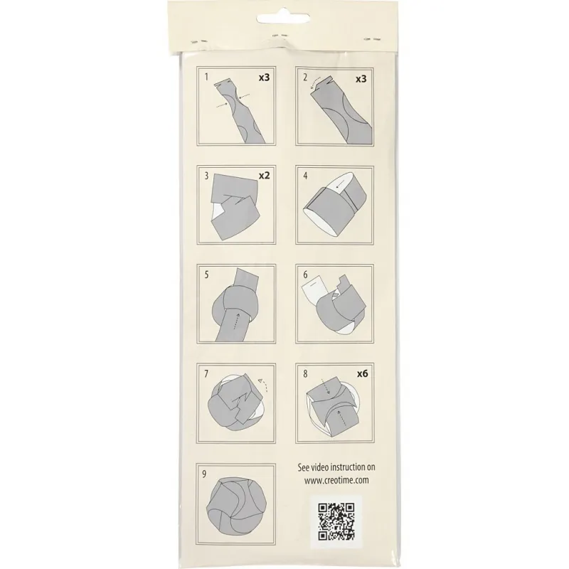 Click Ornaments, D 9 cm, Größe 5,5x28,4 cm, 9 Set/ 1 Pck