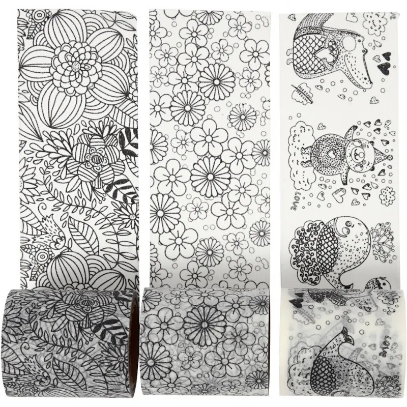 Washi Tape, B 50 mm, 3x5 m/ 1 Pck