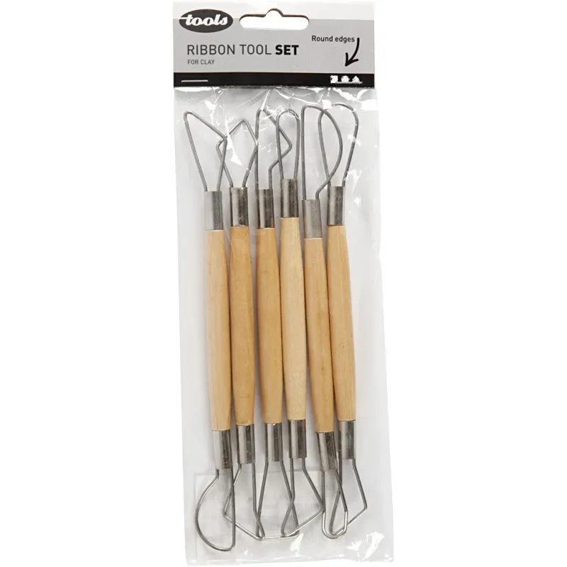 Ton-Schlingen, runde Kanten, L 20 cm, 6 Stk/ 1 Pck