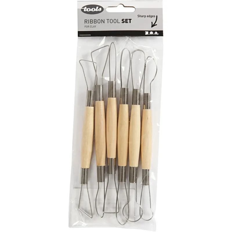 Ton-Schlingen, scharfe Kanten, L 20 cm, 6 Stk/ 1 Pck