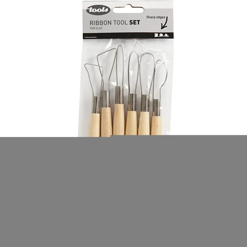 Ton-Schlingen, scharfe Kanten, L 20 cm, 6 Stk/ 1 Pck