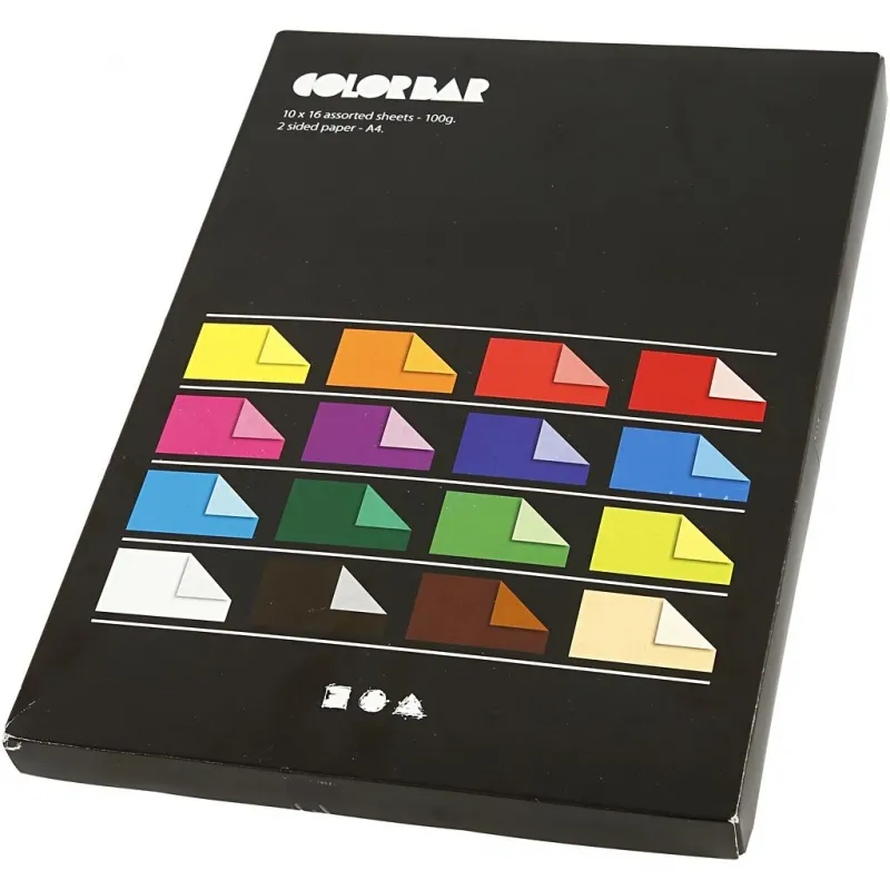Color Bar-Papier, A4, Blatt 210x297 mm, 100 g, Sortierte Farben, 16x10 Bl./ 1 Pck